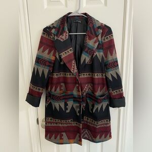 Tribal Patterned Women's Coat